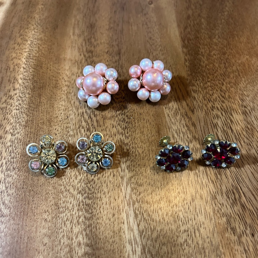 Vintage Clip On Earring Bundle